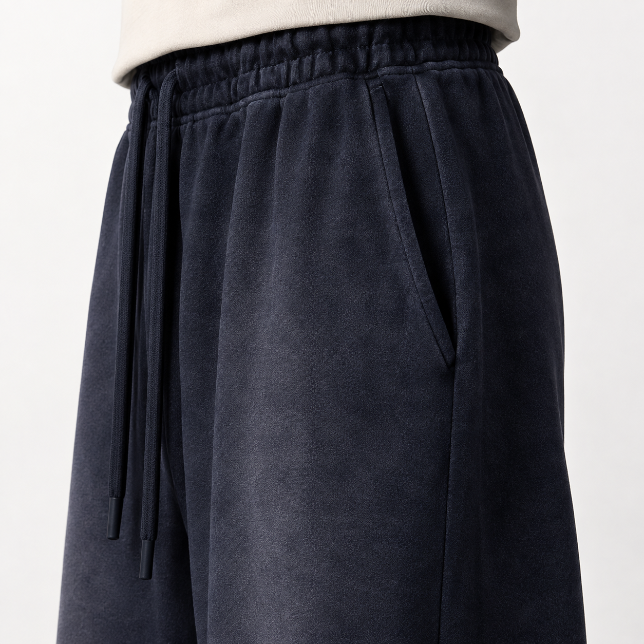 Men's Washed Fleece Oversized Sweatpants