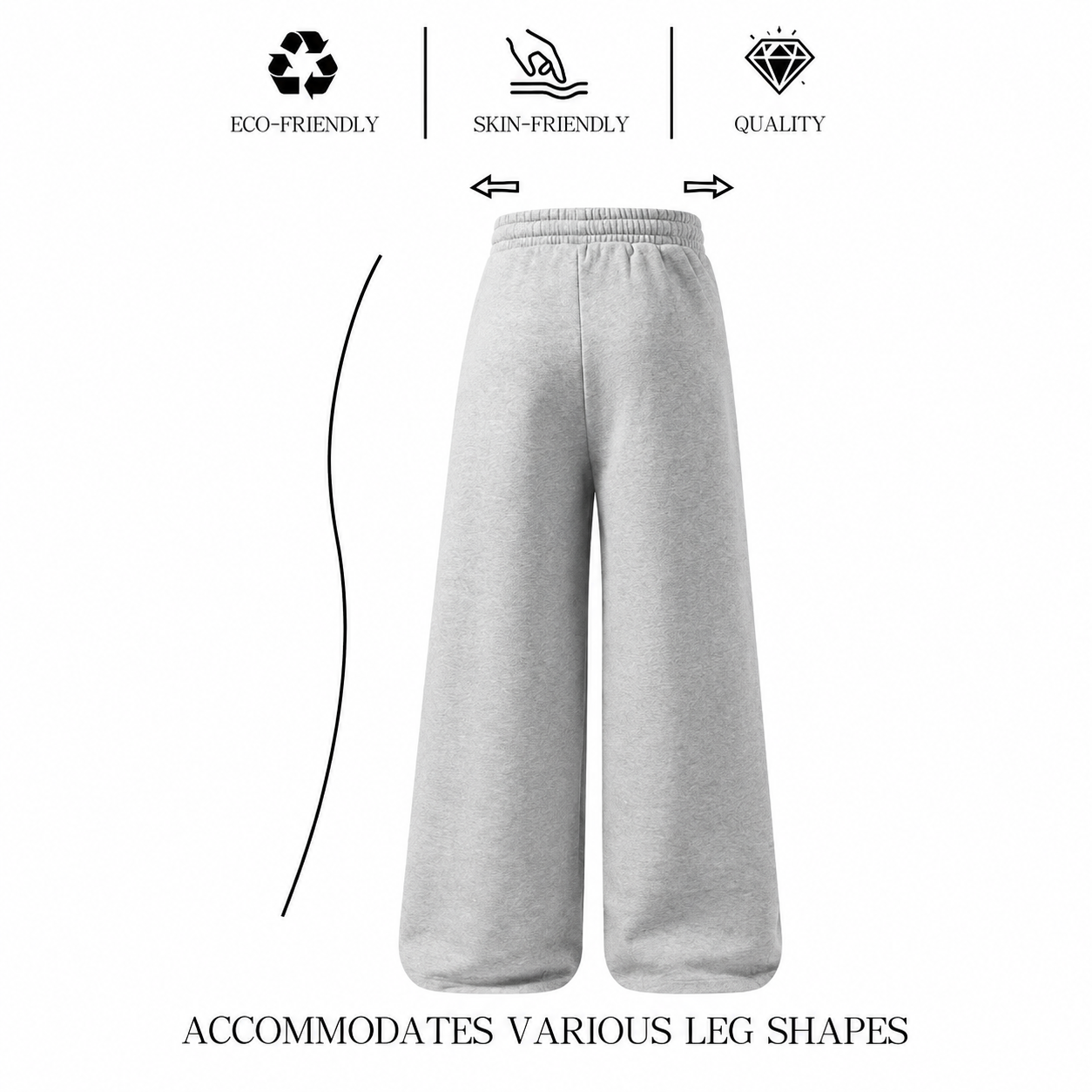 Men's athletic pants featuring a solid color, warm lining, and drawstring waist; designed with a comfortable, loose, and casual fit.