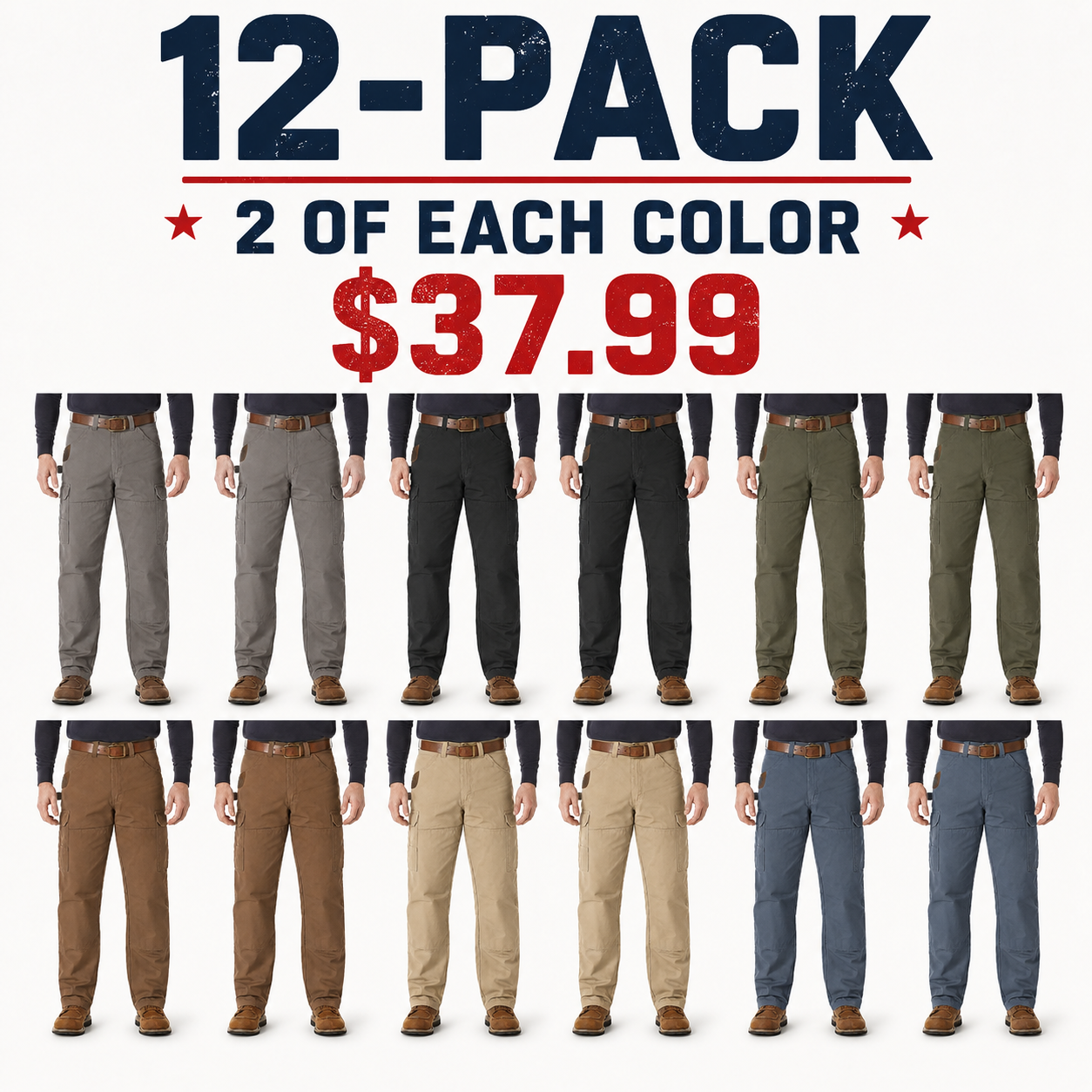 Men's loose-fit cargo pants featuring multi-functional pockets and durable, tear-resistant fabric.
