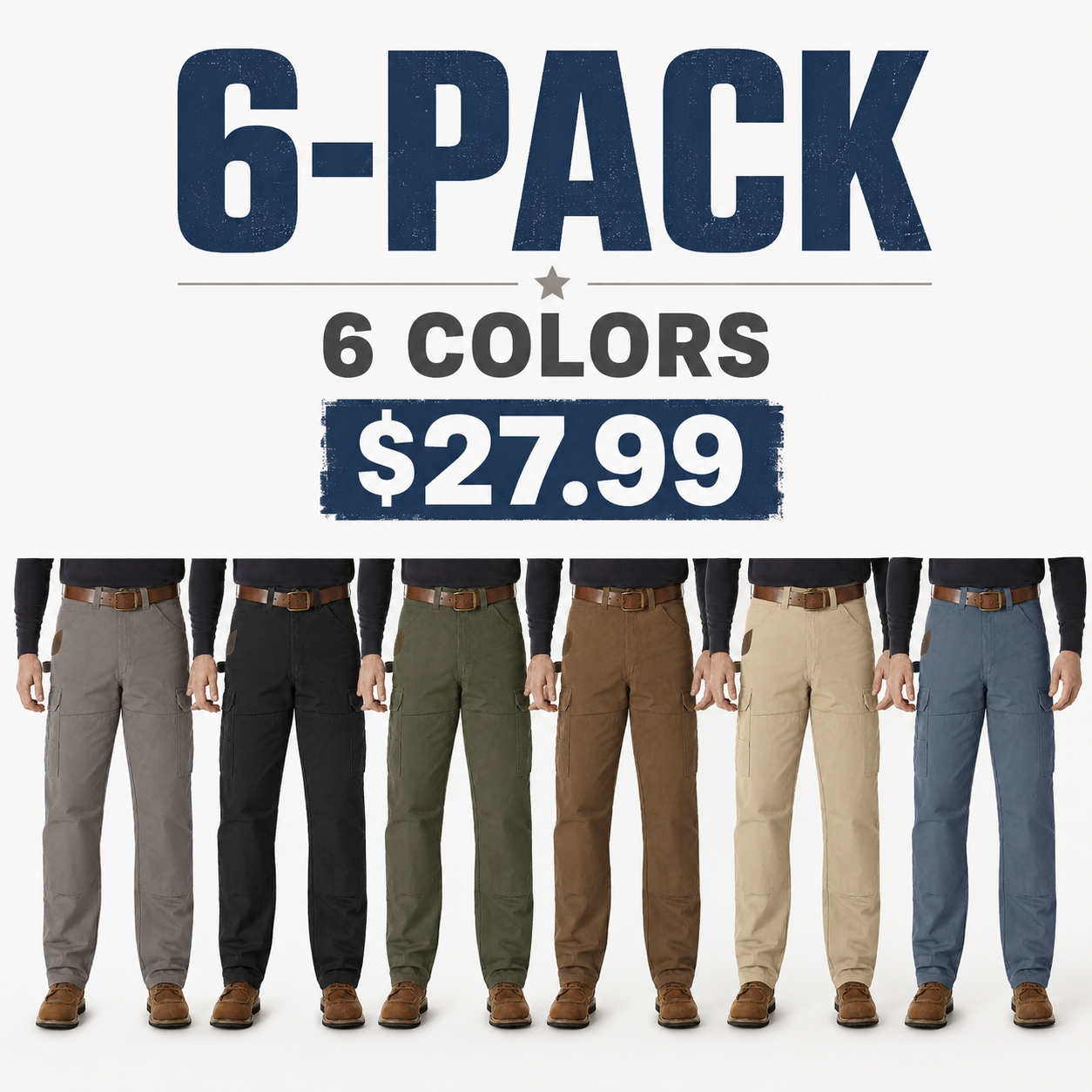 Men's loose-fit cargo pants featuring multi-functional pockets and durable, tear-resistant fabric.