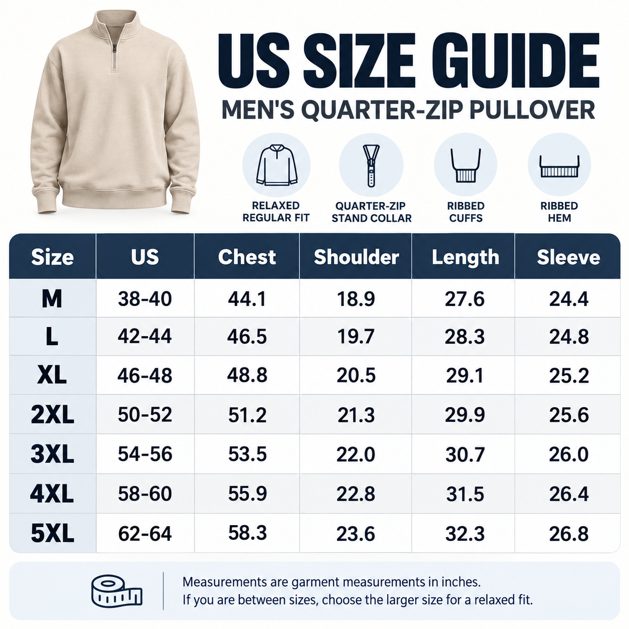 Mens Mock Neck Long Sleeve Active Quarter-Zip Pullover