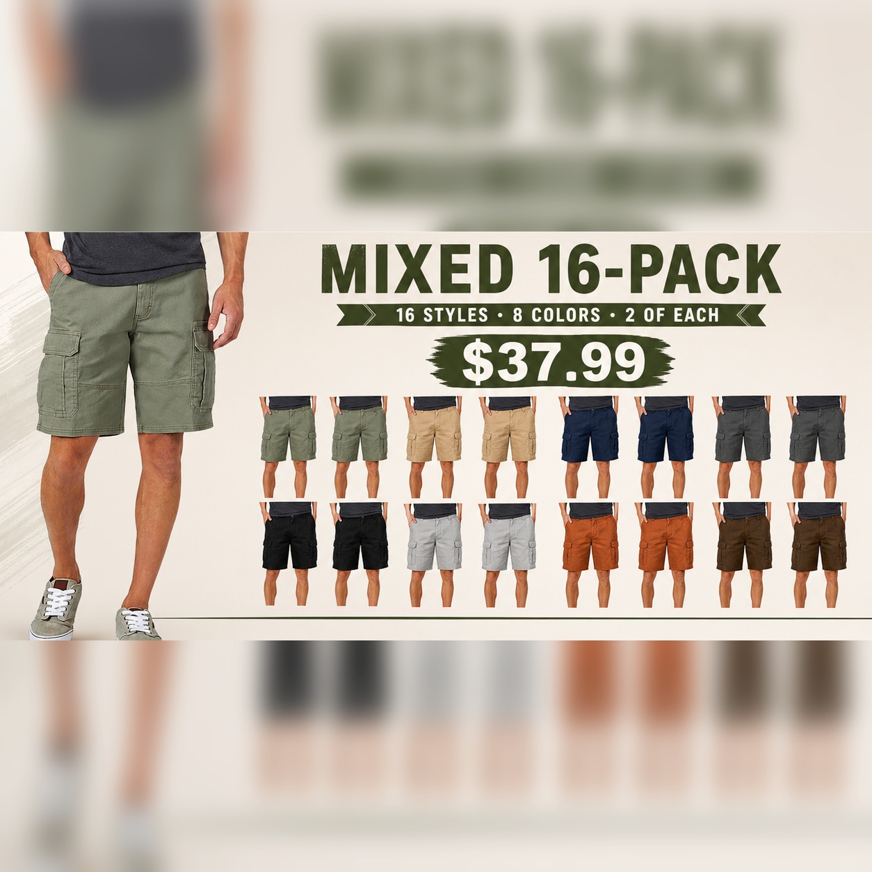 Men's Classic Stretch Cargo Shorts