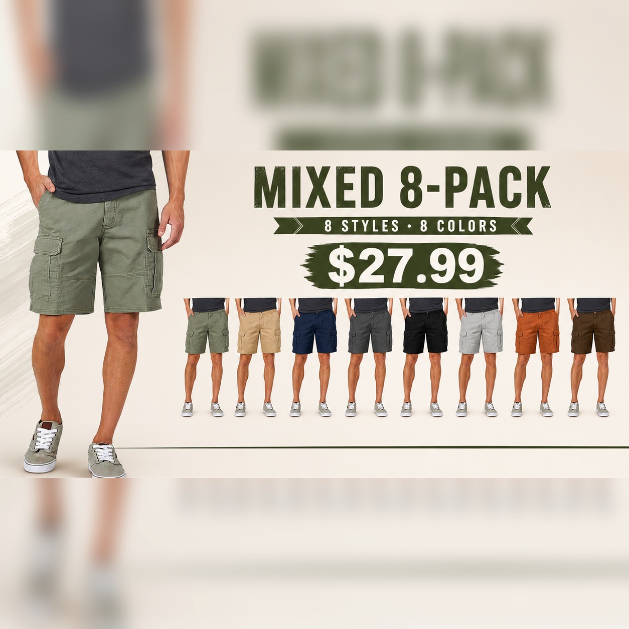 Men's Classic Stretch Cargo Shorts