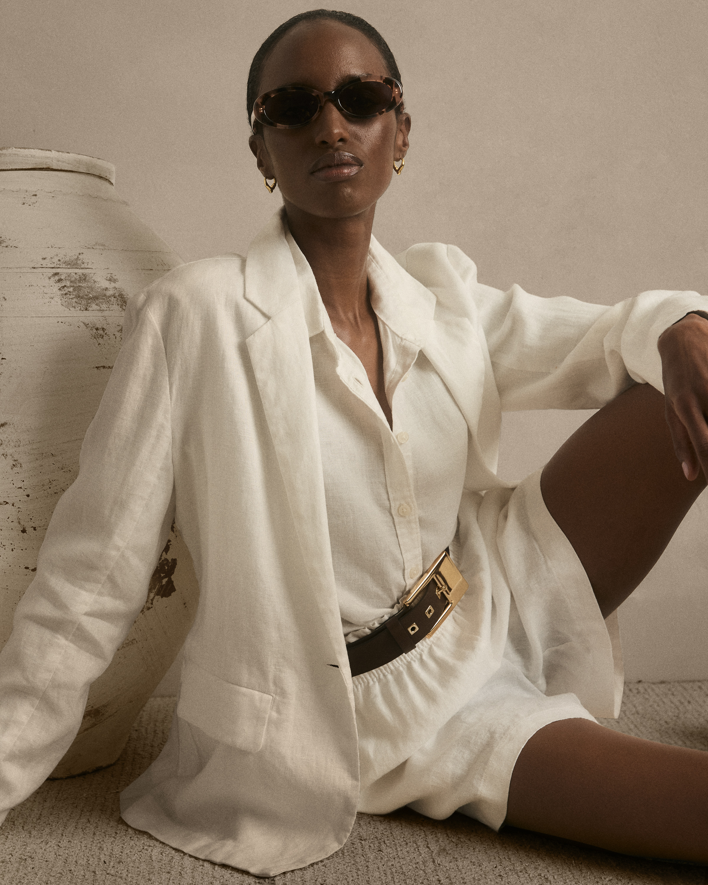 100% European Linen Long Sleeve Shirt