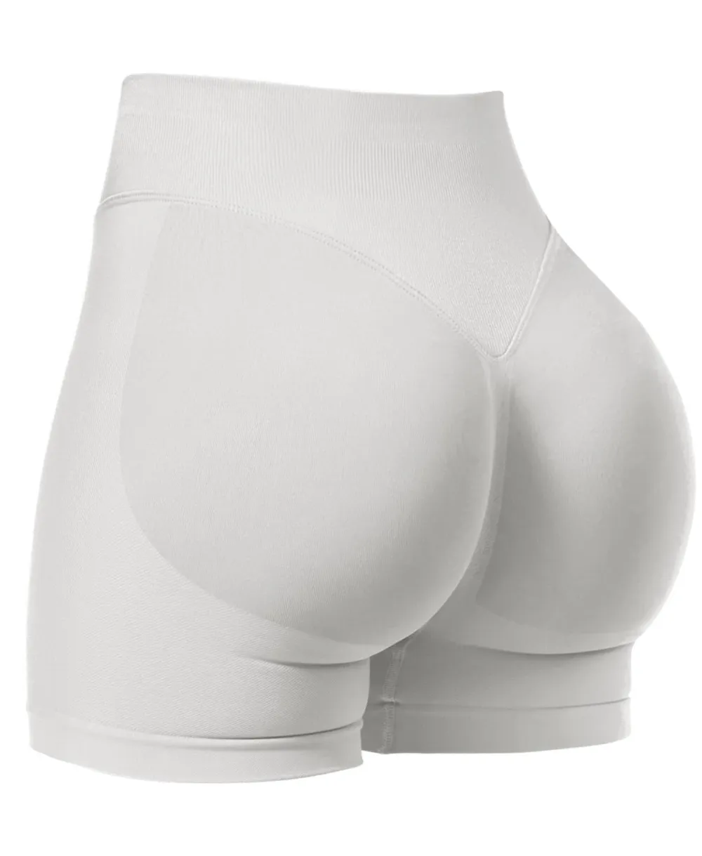 Women Workout Seamless Scrunch Butt Lifting Shorts Tummy Control Gym Yoga Shorts