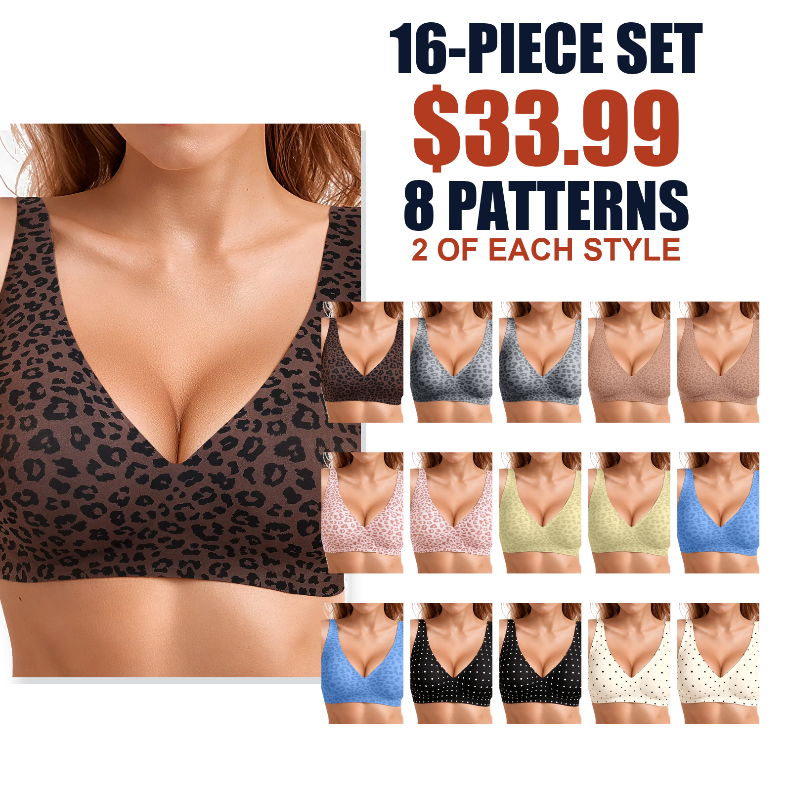 Women's Wireless Seamless Push-Up Longline Bra - Full Coverage