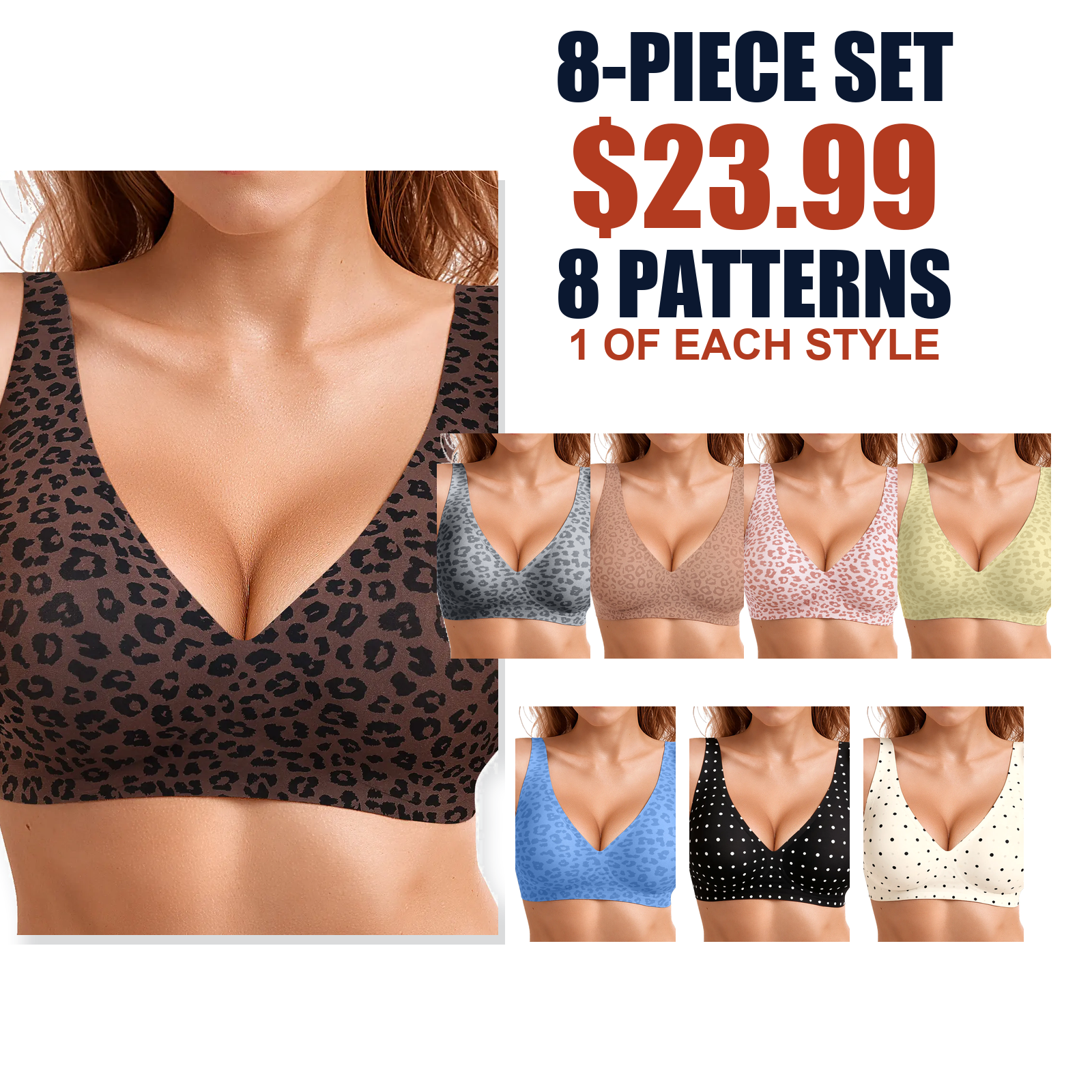 Women's Wireless Seamless Push-Up Longline Bra - Full Coverage