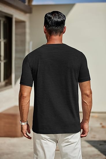 Men's Performance V-Neck Tee – Stretchy, Moisture-Wicking & Quick-Dry Comfort