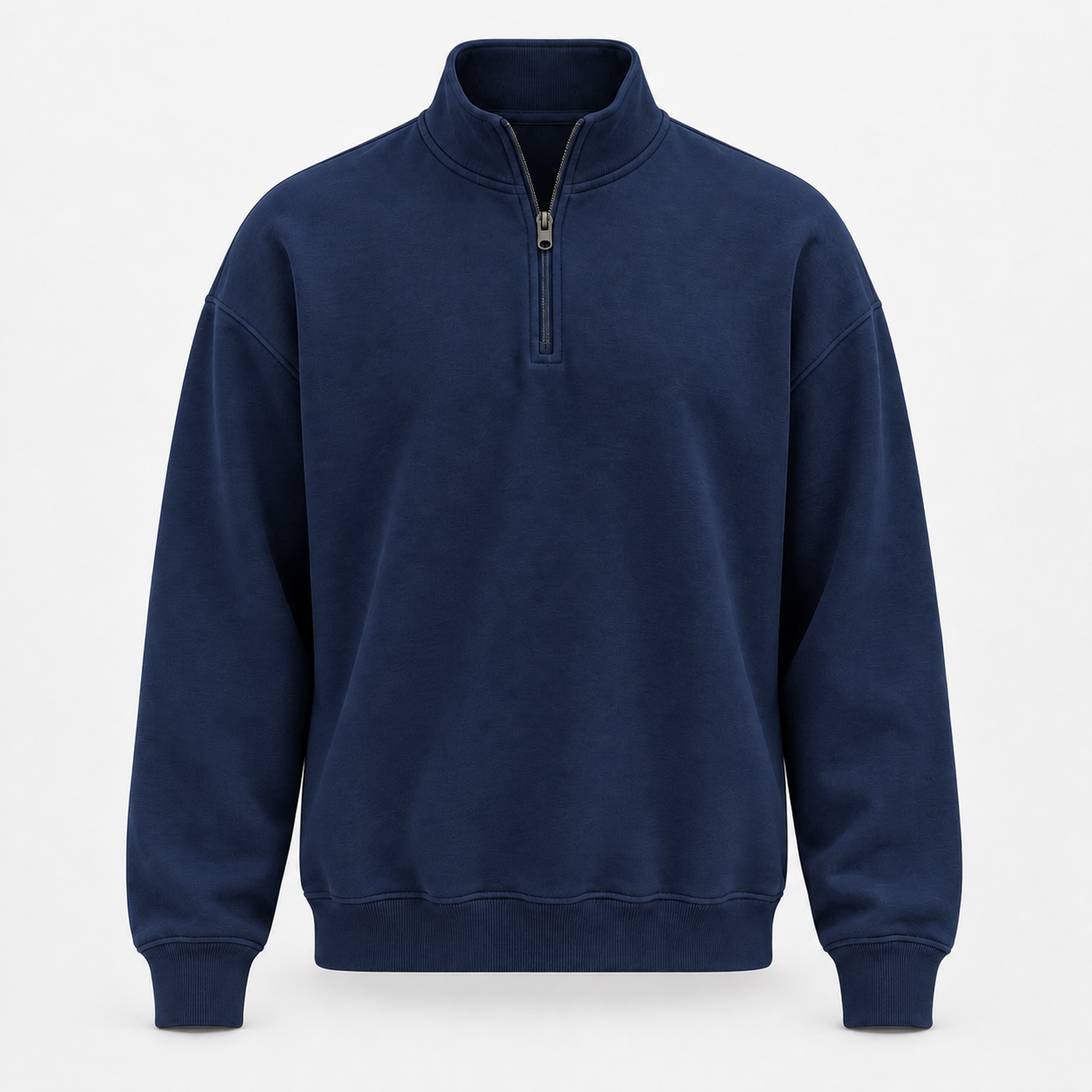 Mens Mock Neck Long Sleeve Active Quarter-Zip Pullover