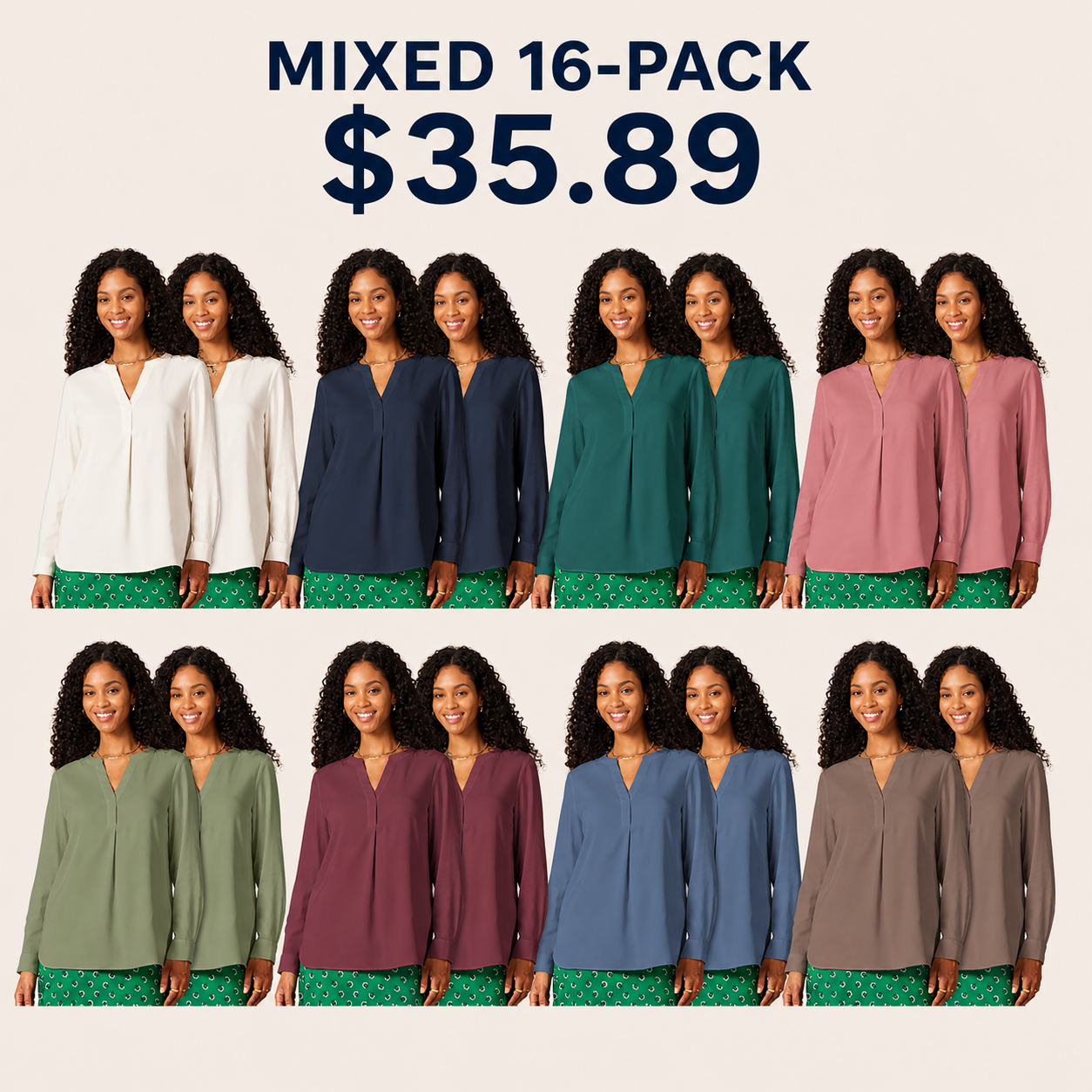 Women's Loose Long-Sleeve Georgette Shirt