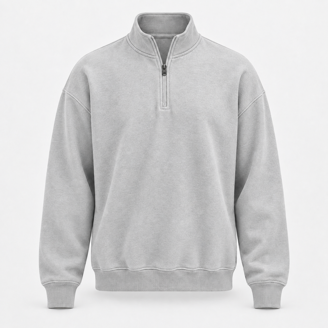 Mens Mock Neck Long Sleeve Active Quarter-Zip Pullover