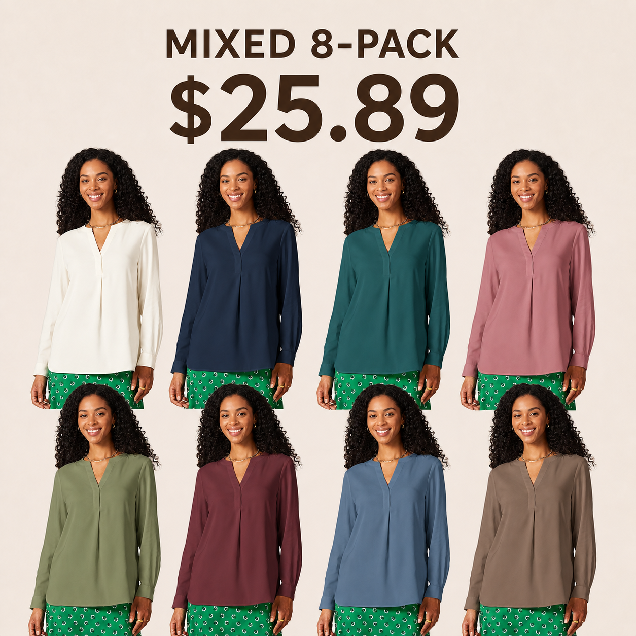 Women's Loose Long-Sleeve Georgette Shirt