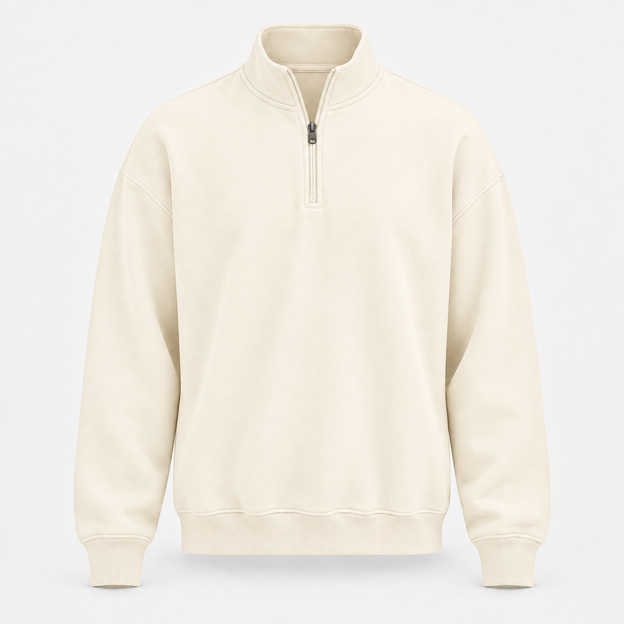 Mens Mock Neck Long Sleeve Active Quarter-Zip Pullover