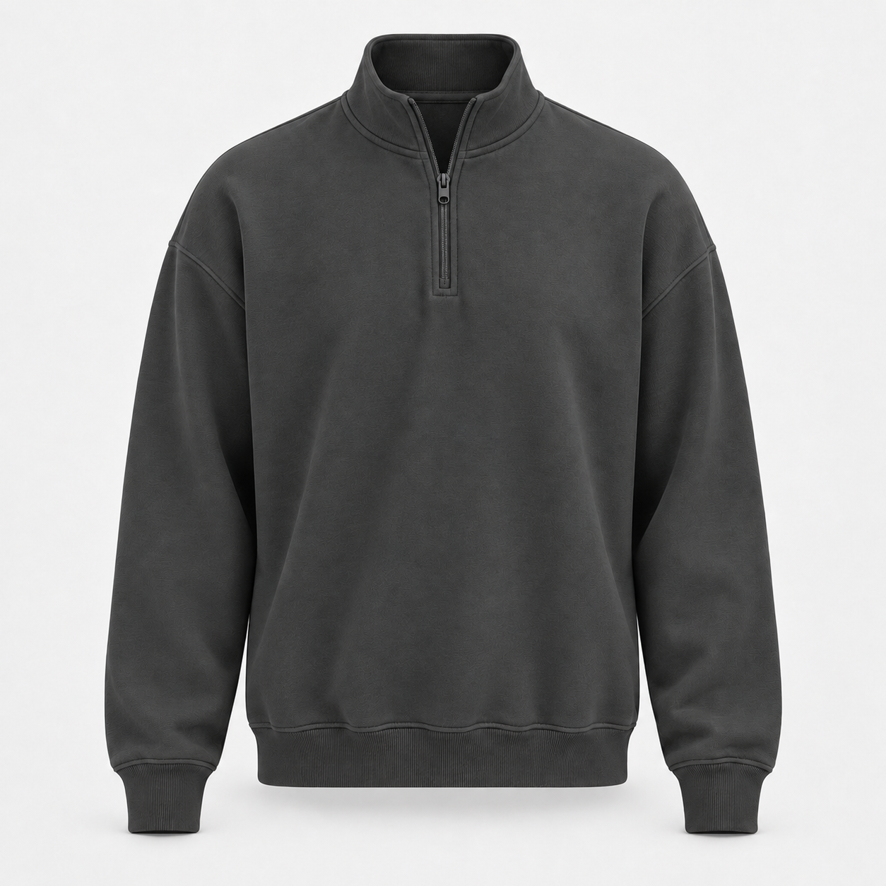 Mens Mock Neck Long Sleeve Active Quarter-Zip Pullover