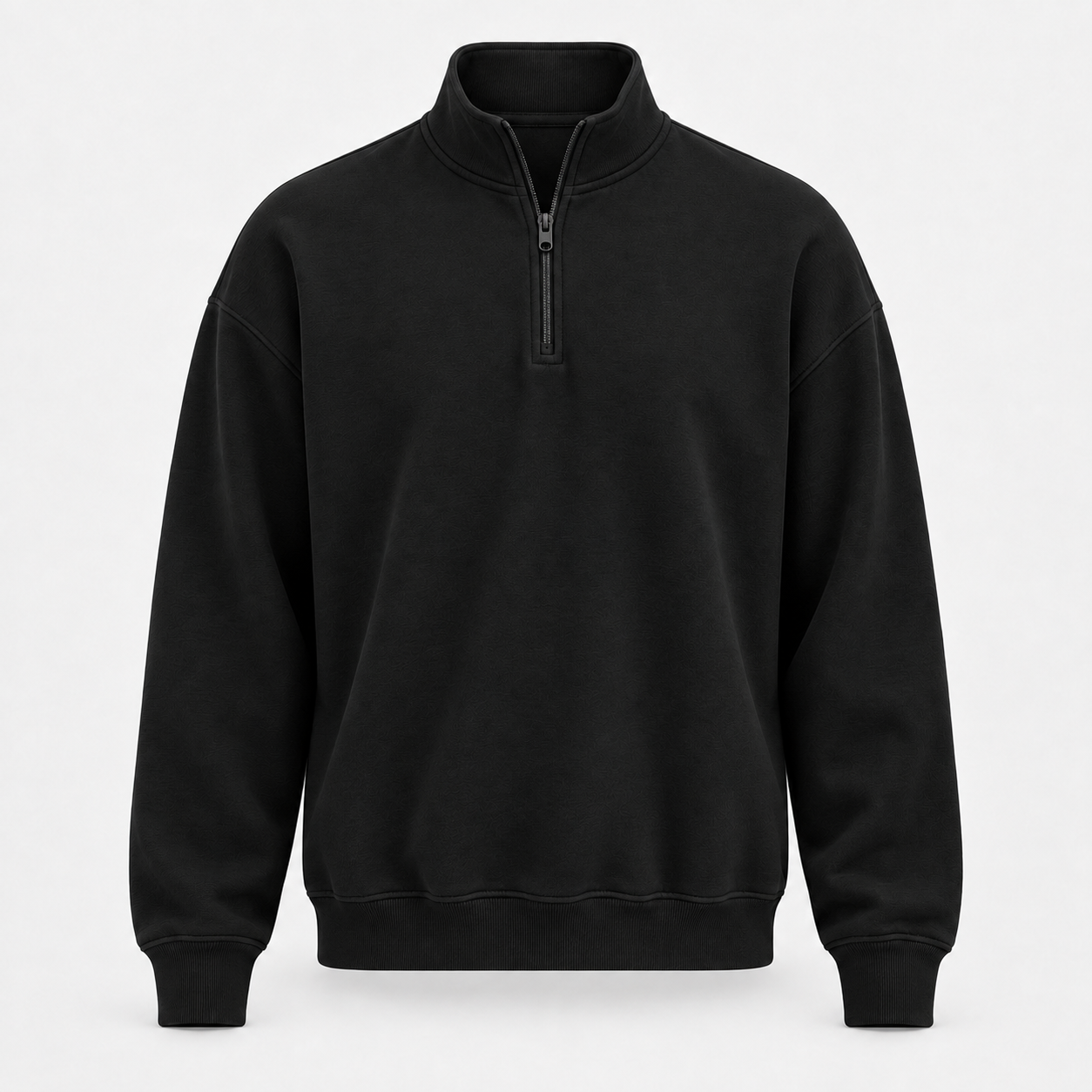 Mens Mock Neck Long Sleeve Active Quarter-Zip Pullover