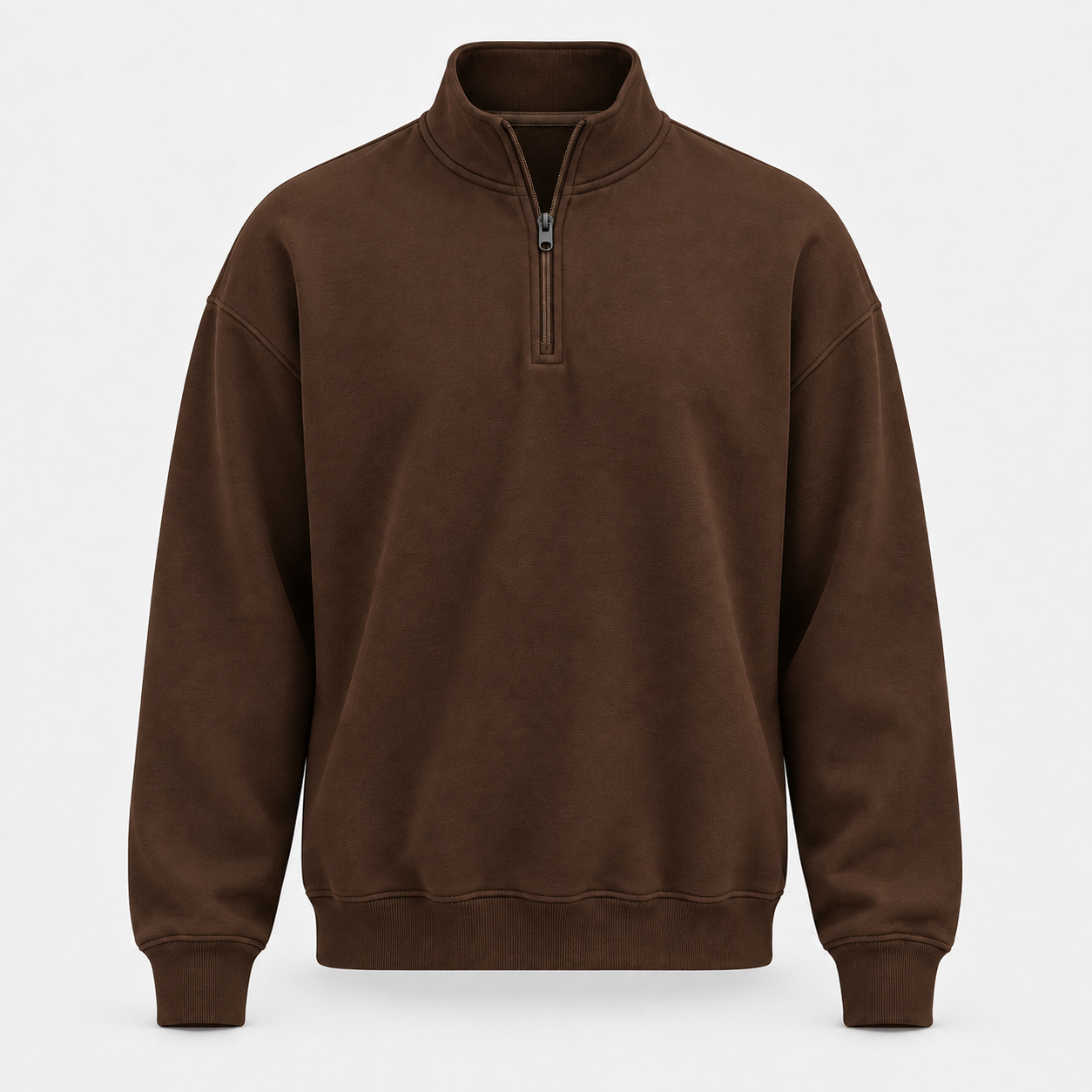 Mens Mock Neck Long Sleeve Active Quarter-Zip Pullover