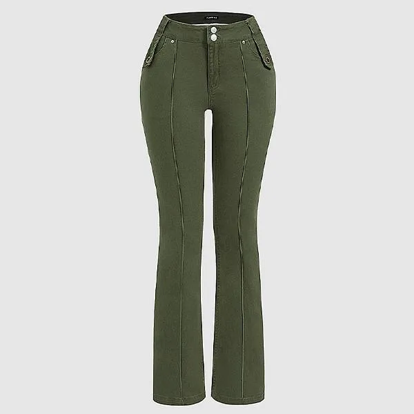 Final Clearance Sale - Women's High-Stretch Mid-Rise Pants, Summer Cargo Pants