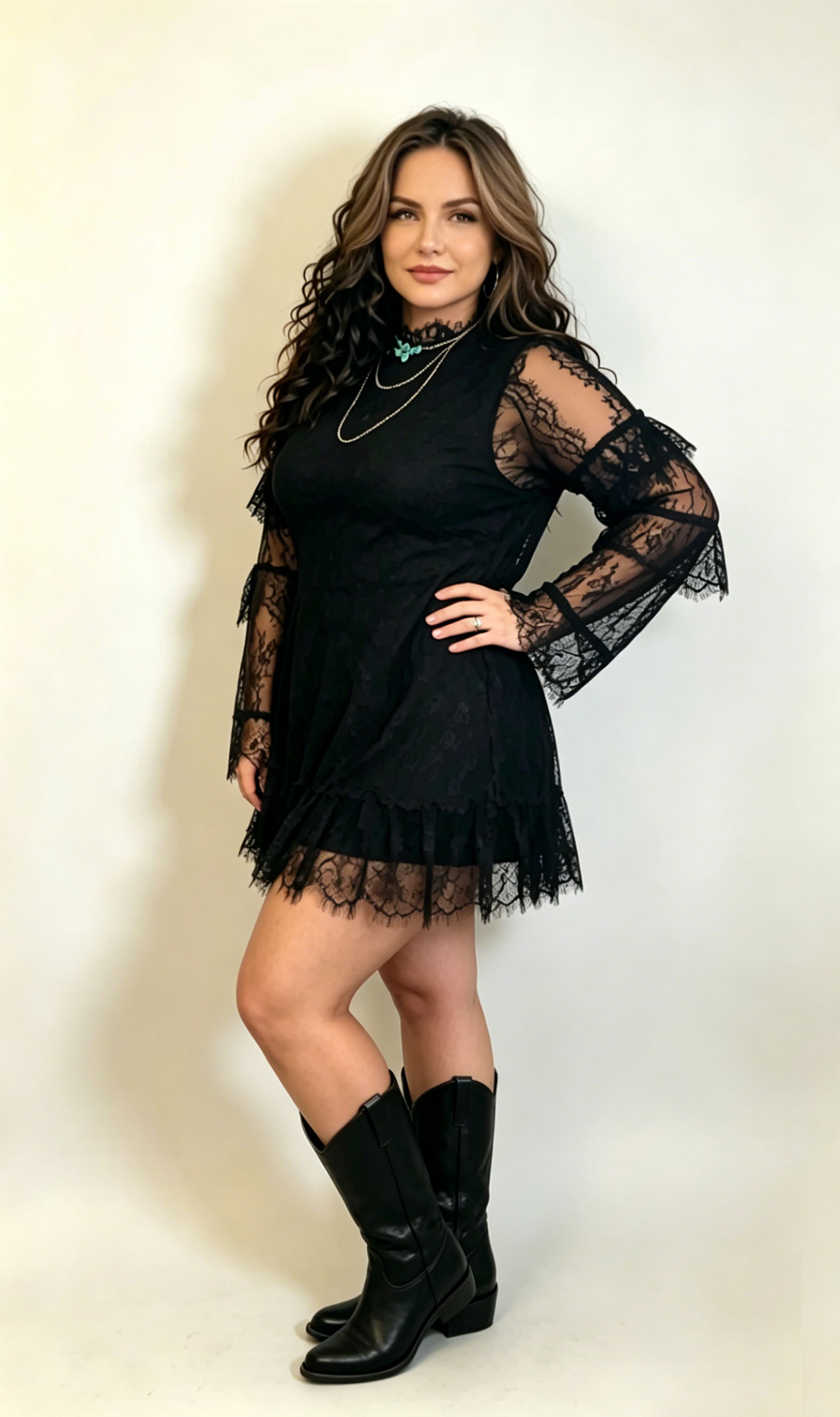 Lace dress two-piece set(Buy 2 Free Shipping)