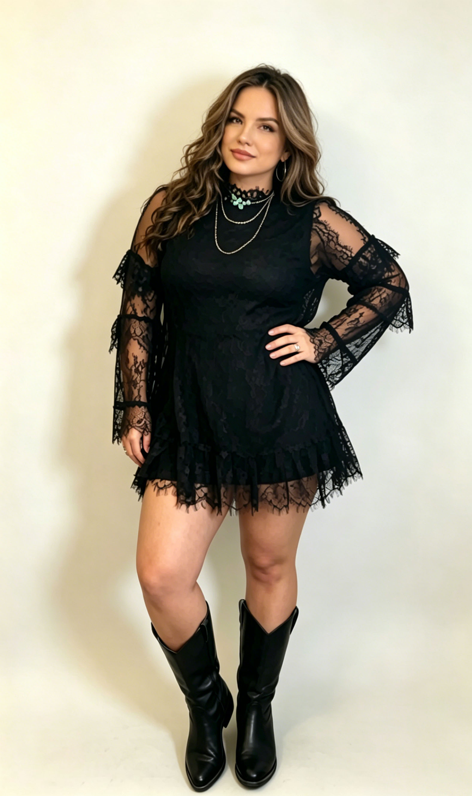 Lace dress two-piece set(Buy 2 Free Shipping)
