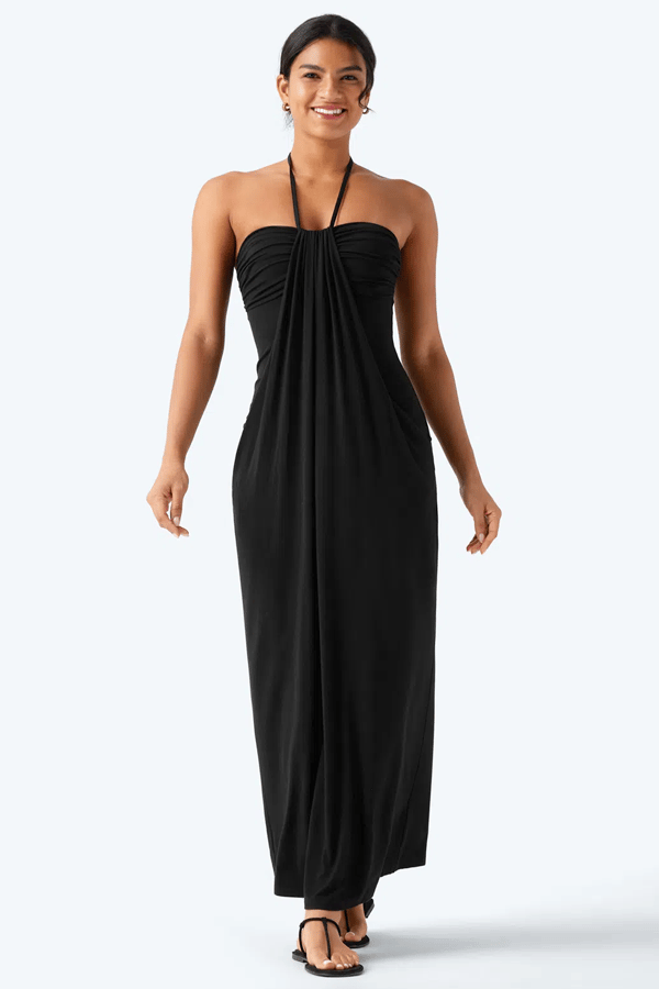Backless Pleated Sleeveless Long Dress(Buy 2 Free Shipping)