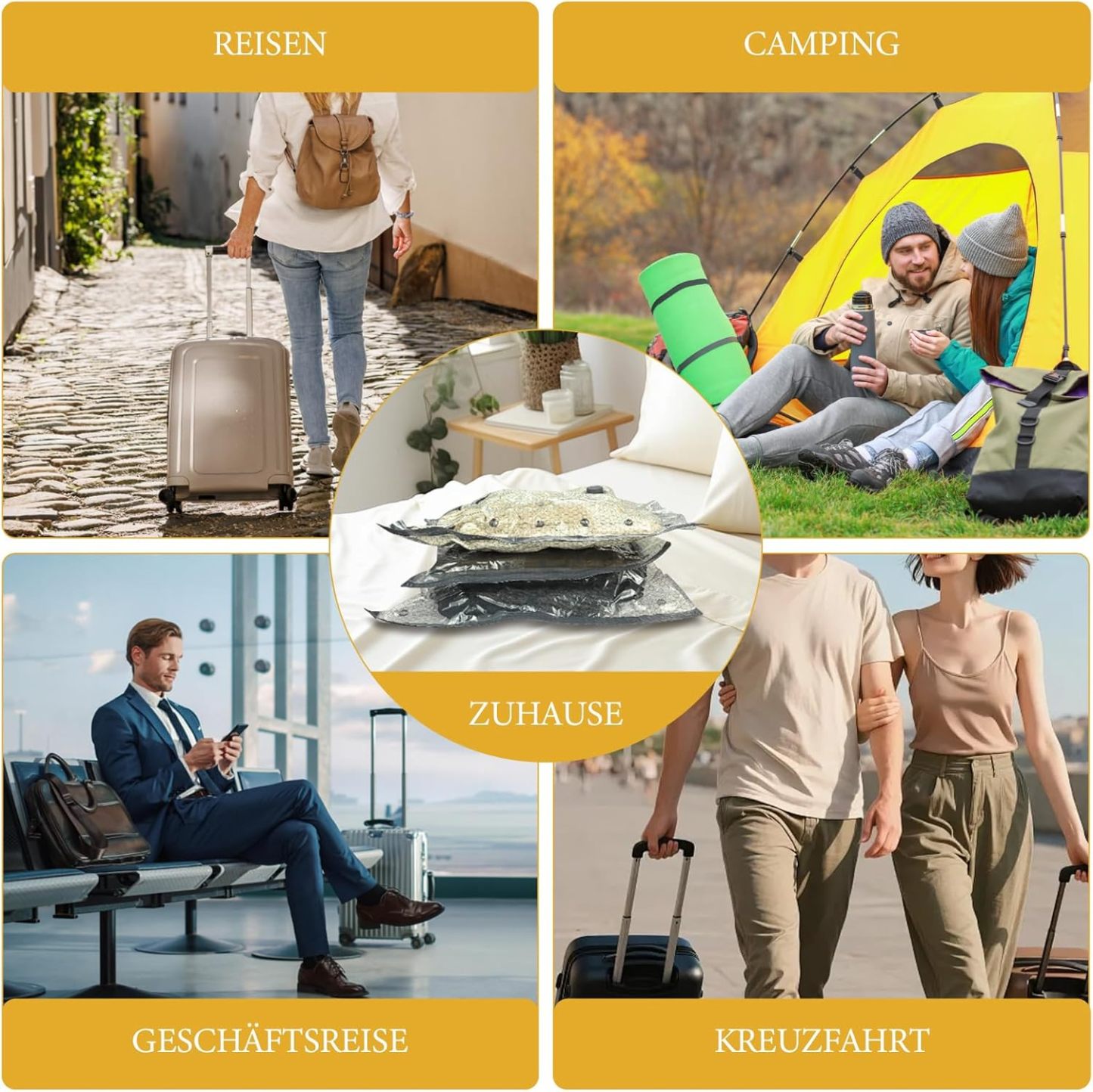Vakuumbeutel-Set für Kleidung und Reisen