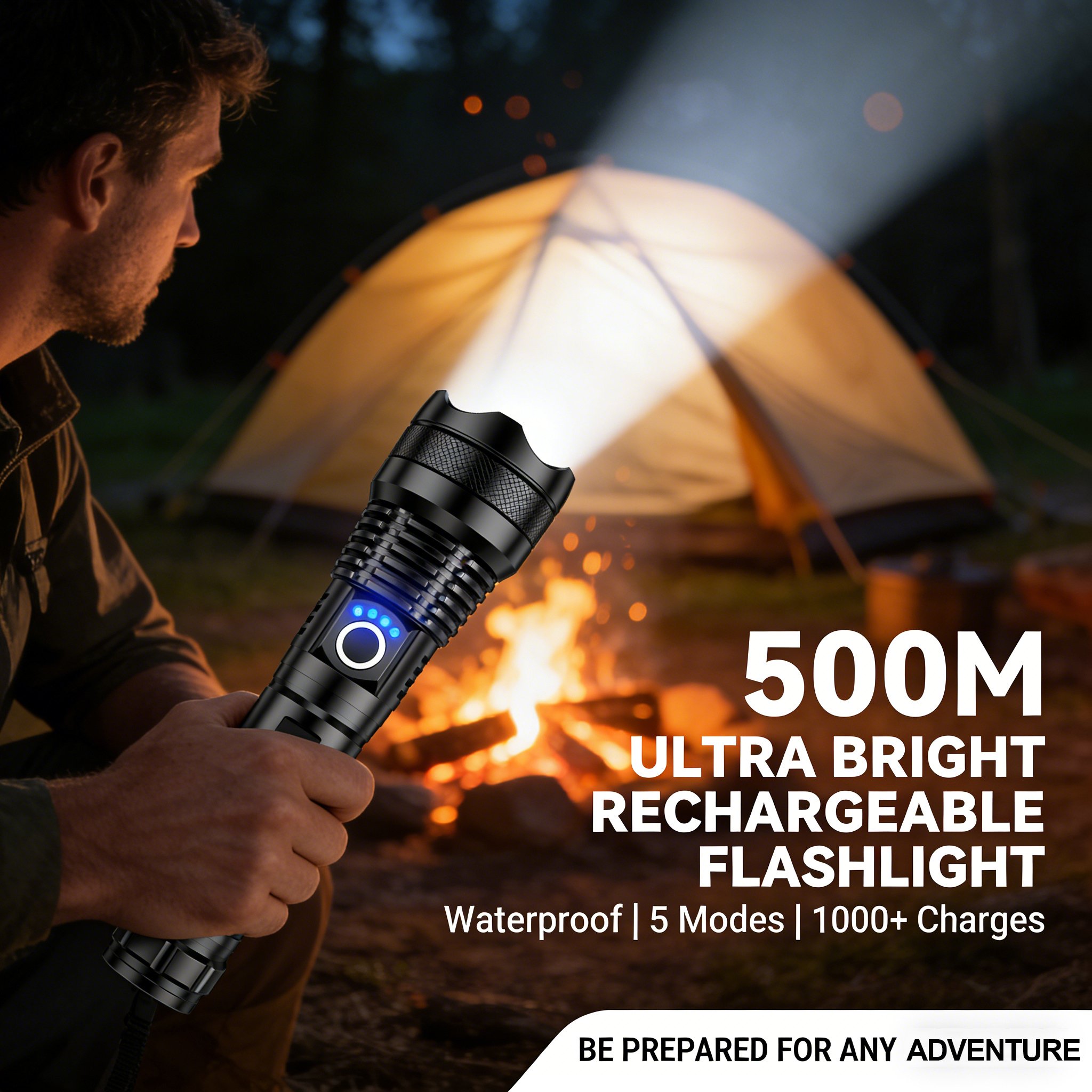 Wiederaufladbare LED-Taschenlampe