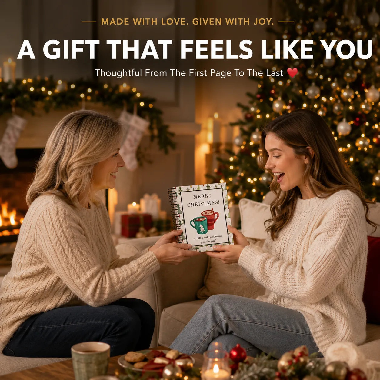 Weihnachtsalbum für Geschenkkarten