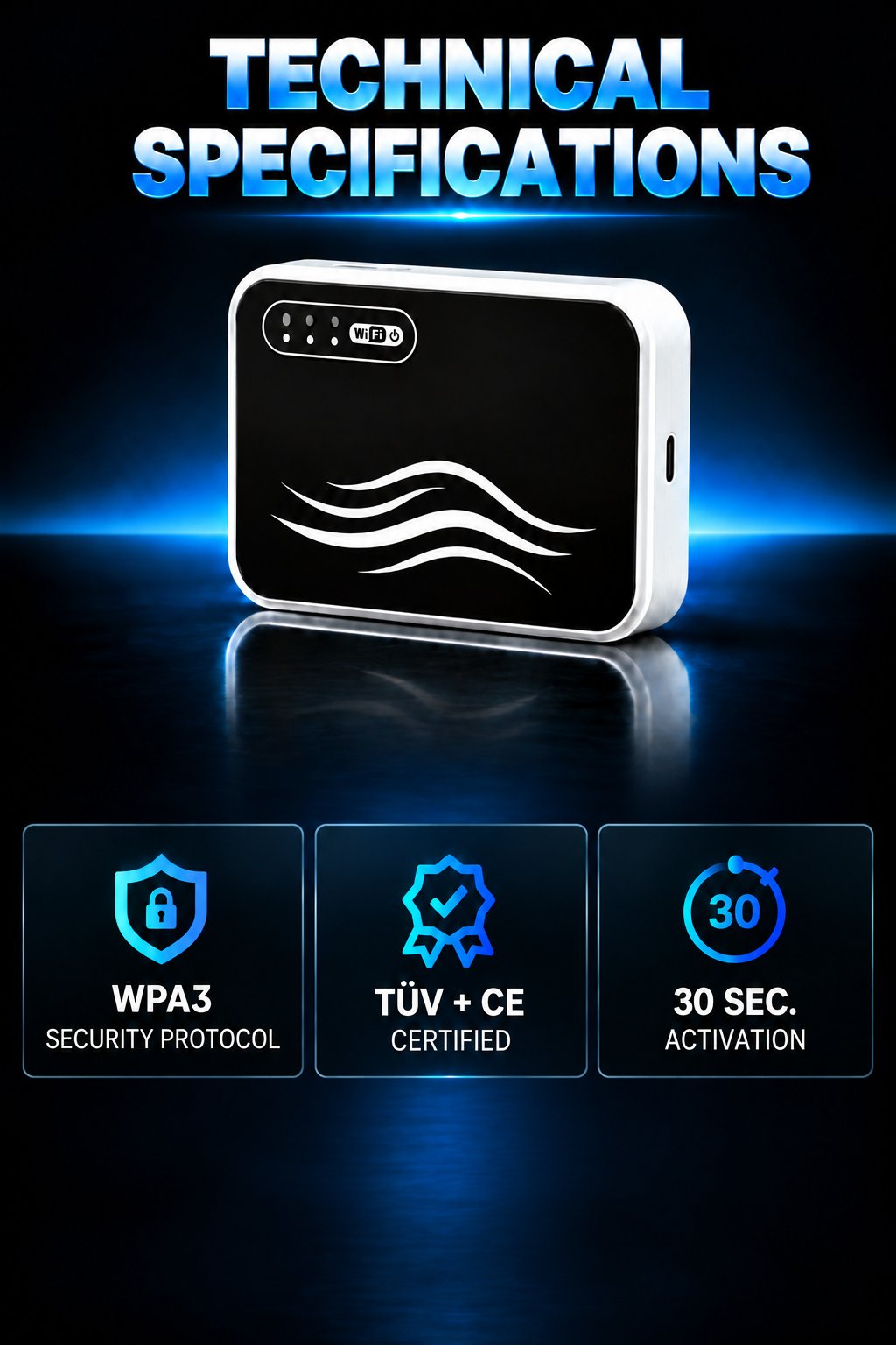 Tragbarer 4G LTE WiFi-6-Router