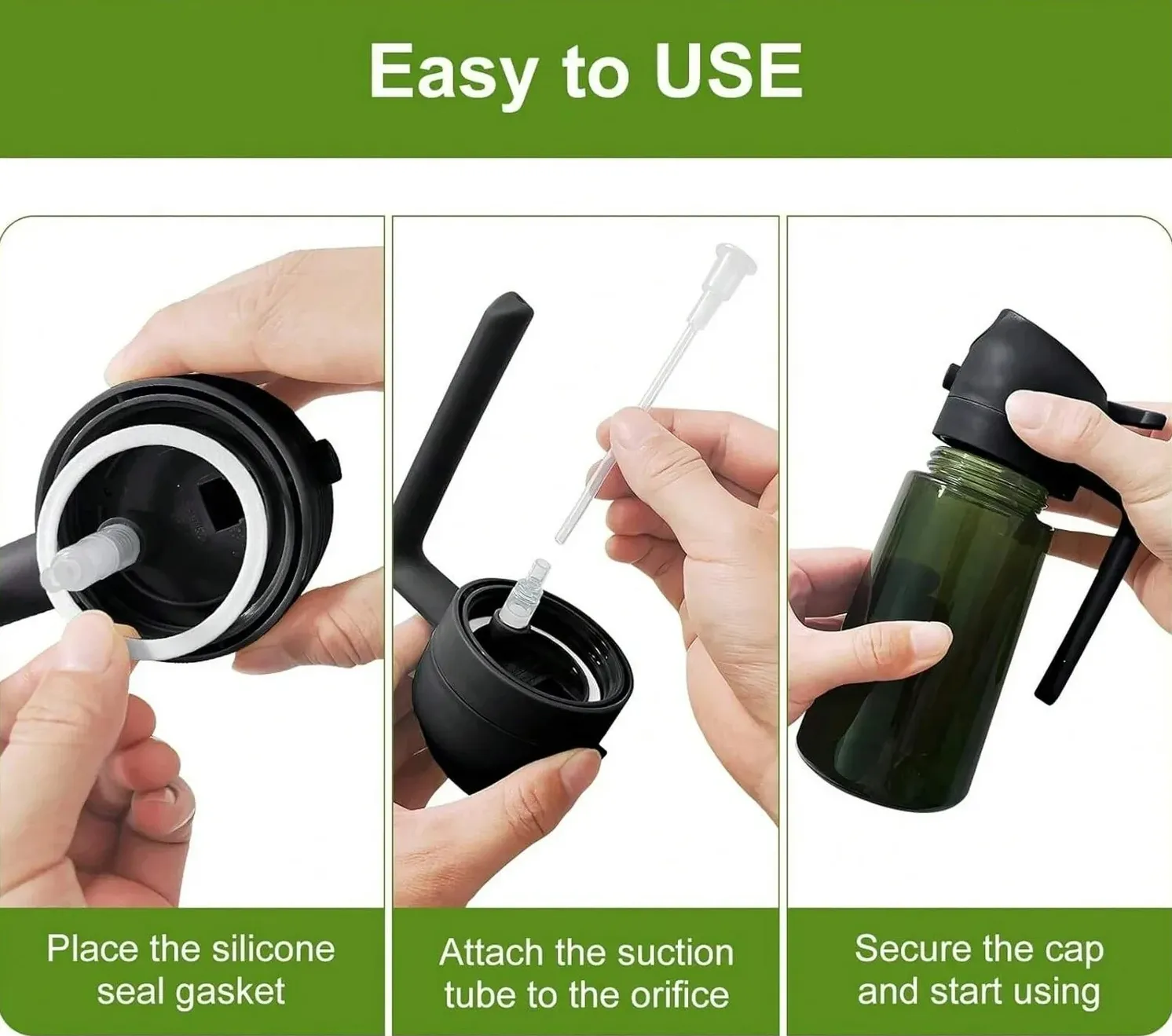 2-in-1-Sprühflasche aus Glas