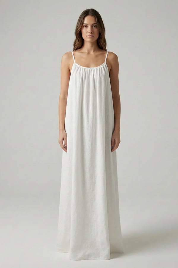 Women's Sexy Open-Back V-Neck Midi Loungewear Dress
