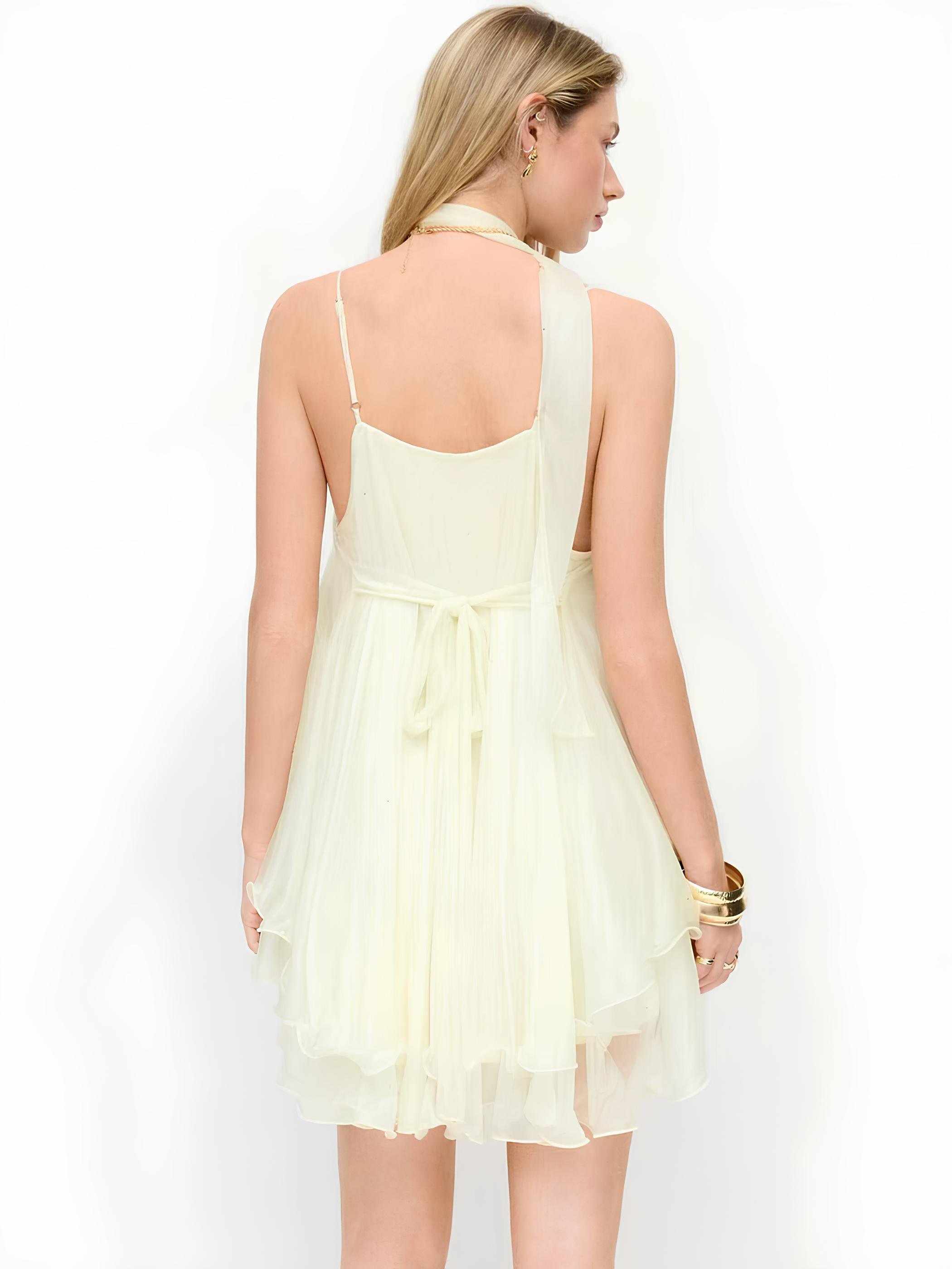 Chiffon Swing Mini Dress（Buy 2 Set— Save $10 & Enjoy Free Shipping）