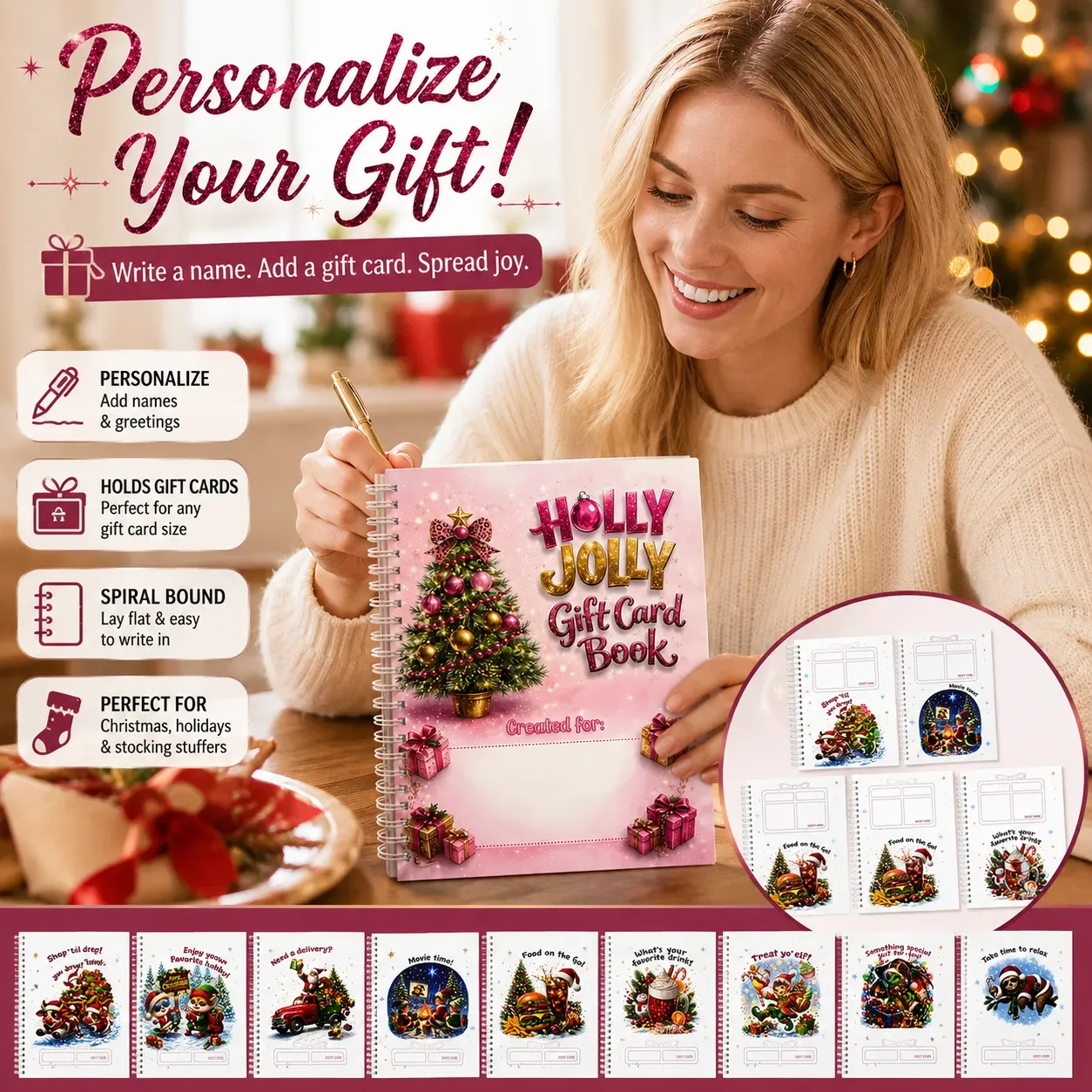 Weihnachtsalbum für Geschenkkarten