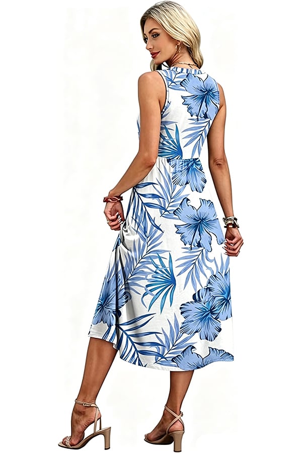 Women's Long Summer Bohemian Dress — 2026 Trendy Beach Dress (With Pockets)