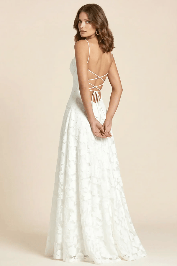 💝Women’s Lace Applique Maxi Dress – Off Shoulder Elegant Evening Gown