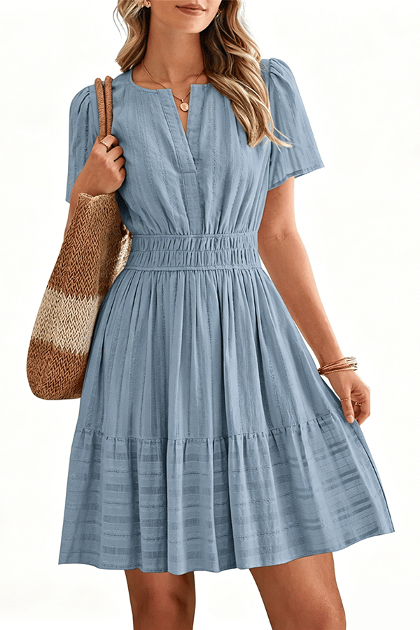 Women's Boho V-Neck Mini Dress(Buy 2 Free Shipping)
