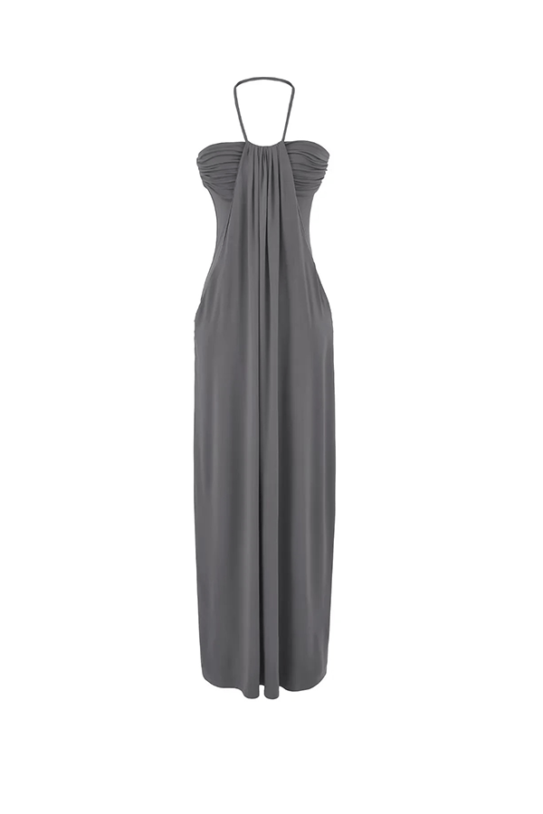 Backless Pleated Sleeveless Long Dress(Buy 2 Free Shipping)