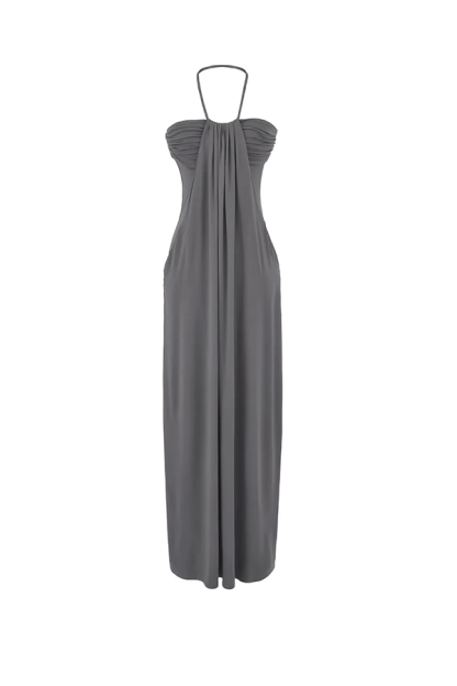 Backless Pleated Sleeveless Long Dress(Buy 2 Free Shipping)