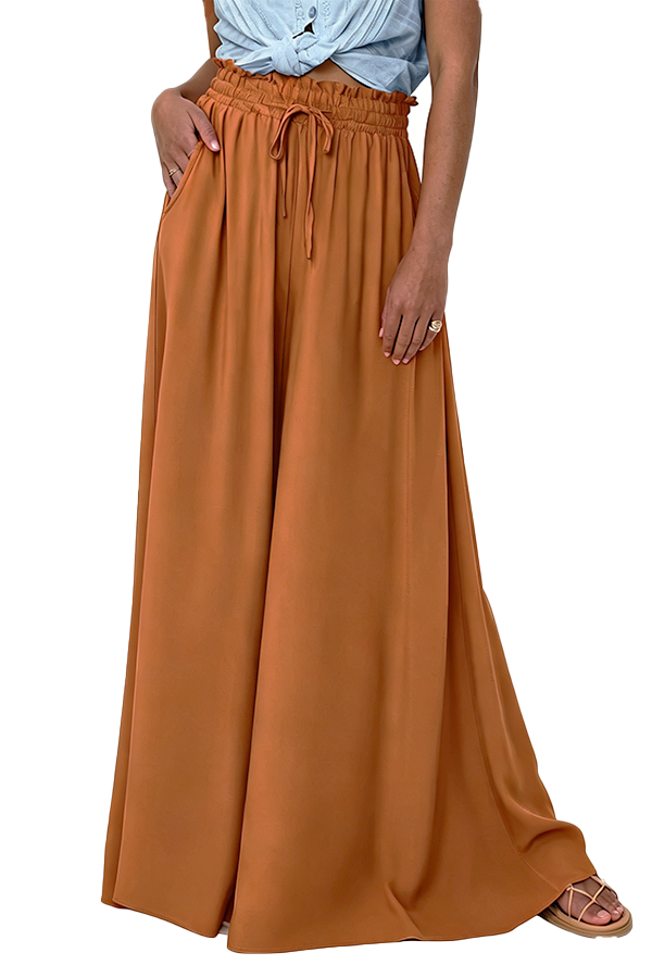 Women's High-Waisted Casual Pants – 2026 Beach-Style Stretchy Wide-Leg Trousers(Buy 2 Free Shipping)