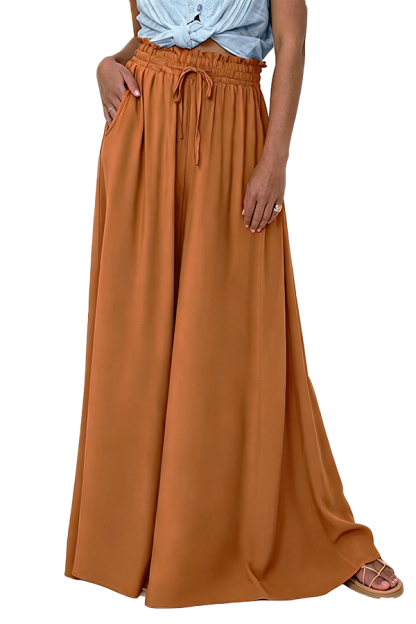 Women's High-Waisted Casual Pants – 2026 Beach-Style Stretchy Wide-Leg Trousers(Buy 2 Free Shipping)