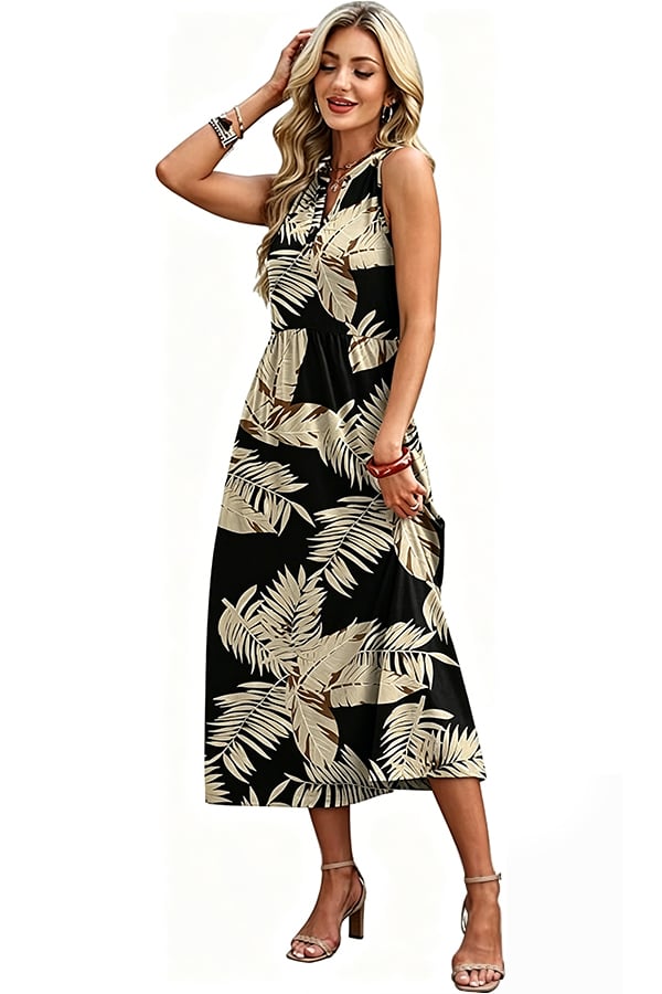 Women's Long Summer Bohemian Dress — 2026 Trendy Beach Dress (With Pockets)