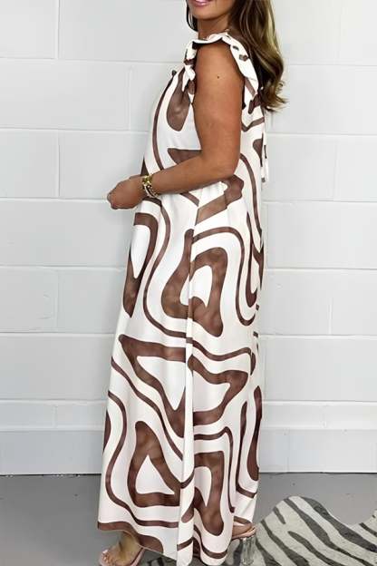 Women’s Printed V-Neck Jumpsuit – Loose Fit Wide Leg Short Sleeve Outfit(Buy 2 Free Shipping)