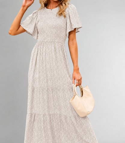 Women’s Floral Smocked Maxi Dress