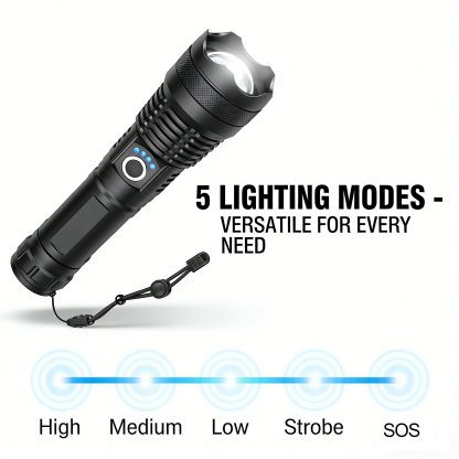Wiederaufladbare LED-Taschenlampe