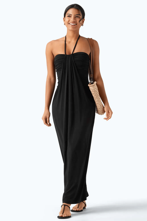 Backless Pleated Sleeveless Long Dress(Buy 2 Free Shipping)