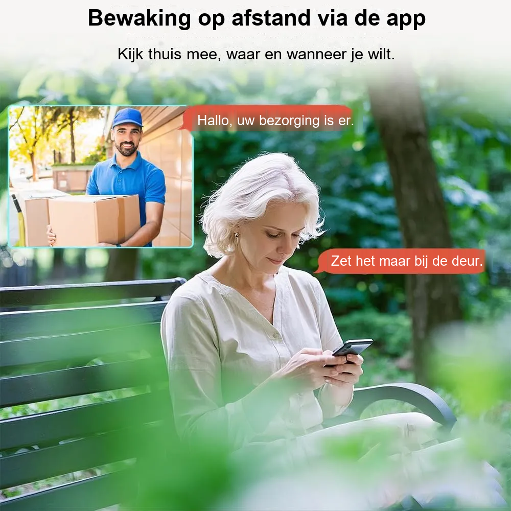 Woningentree in het donker met ondersteuning voor M20-nachtzicht