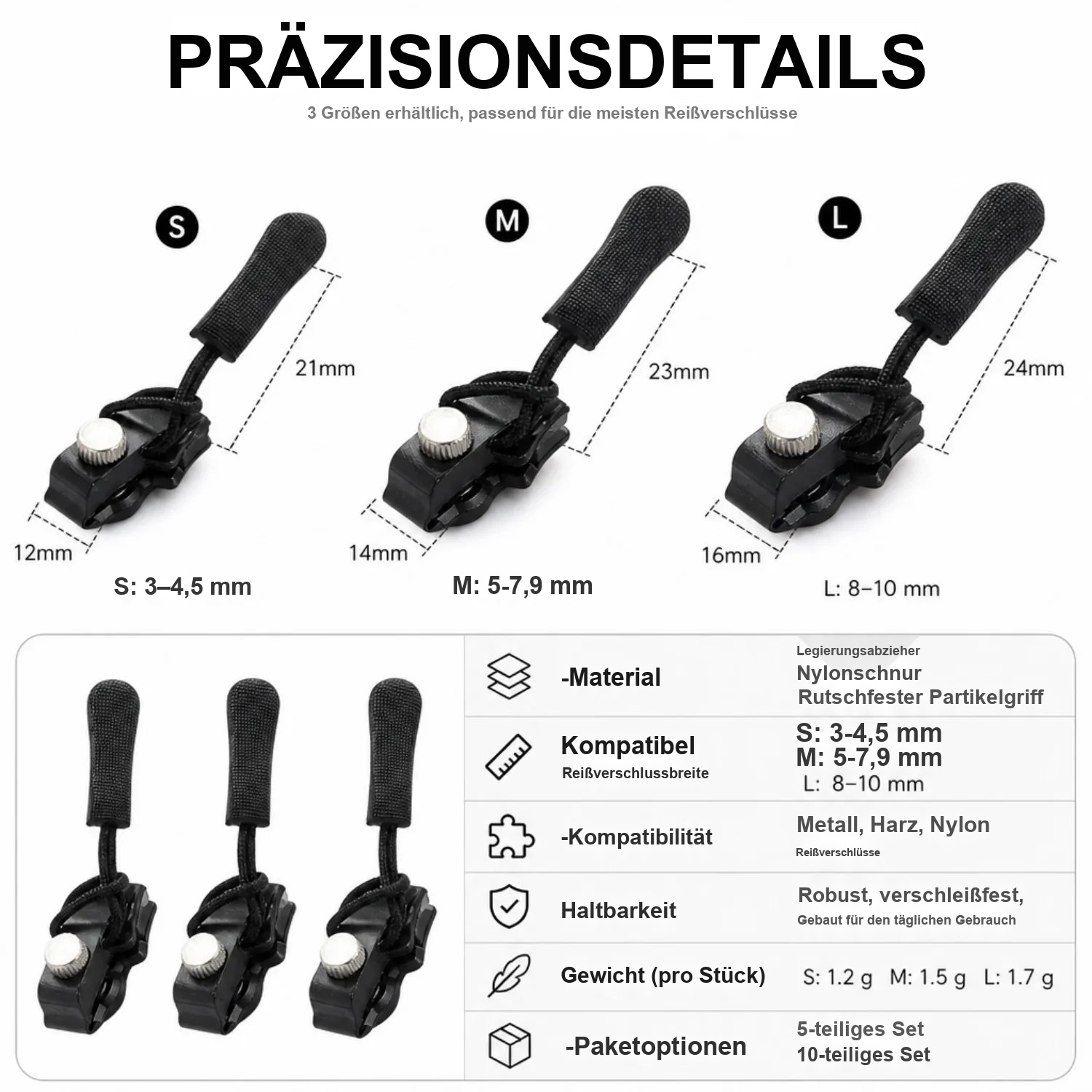 🔧 Universelles Reißverschluss-Reparaturwerkzeug | Soforthilfe für defekte Reißverschlüsse