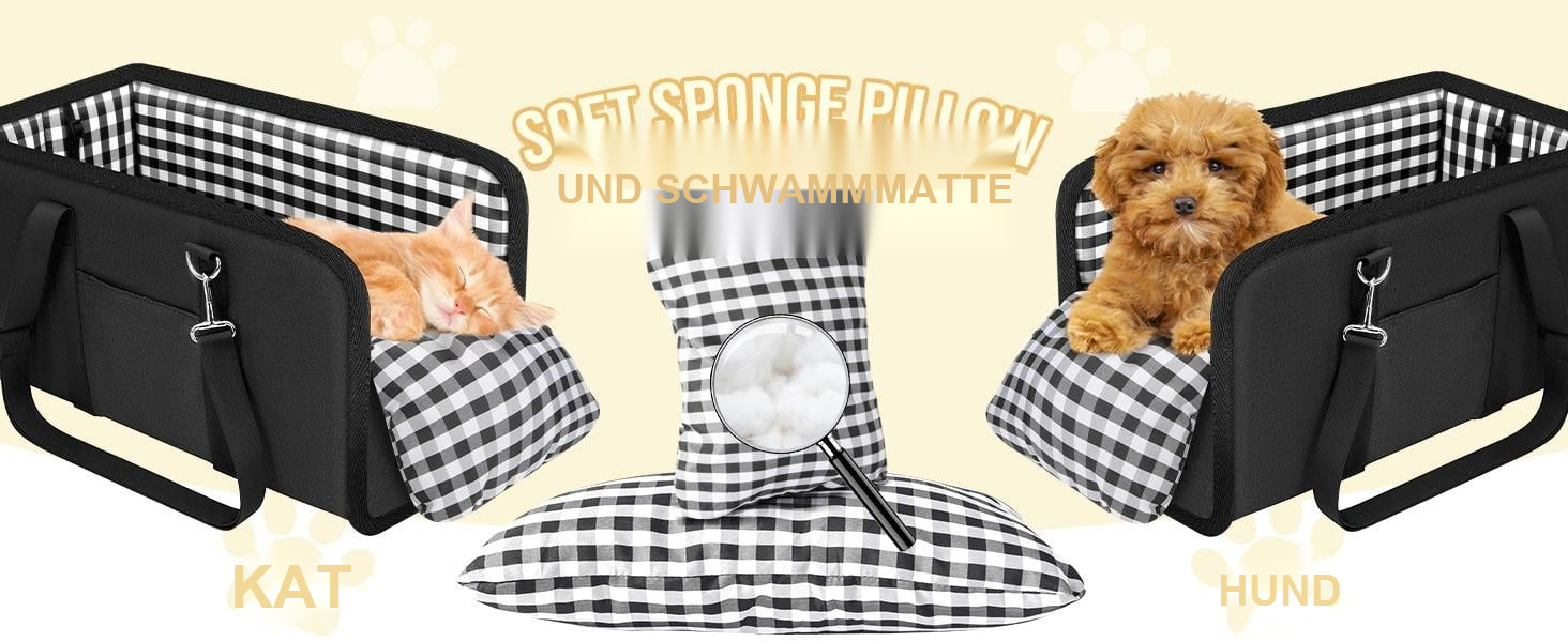 Must-Have Mittelkonsolen-Autositz für Hunde – Sitzerhöhung für kleine Haustiere zur Angstlinderung, ultrasicheres Hundebett mit Armlehne für Reisen, gemütlicher und sicherer Autositz für kleine Hunde und Katzen
