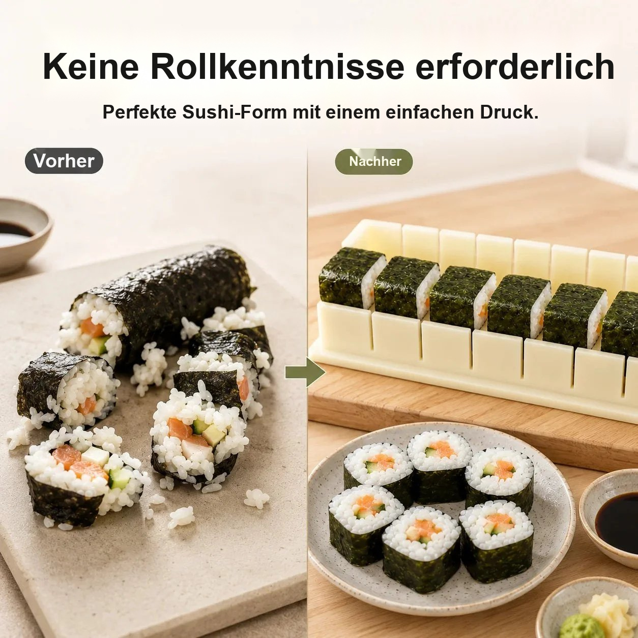 🍣 Sushi-Form – Perfekte selbstgemachte Rollen leicht gemacht