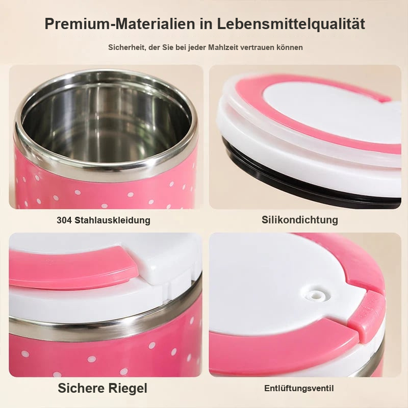 📢📢⏰ Tragbare isolierte Edelstahl-Lunchbox