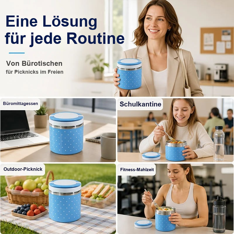 📢📢⏰ Tragbare isolierte Edelstahl-Lunchbox